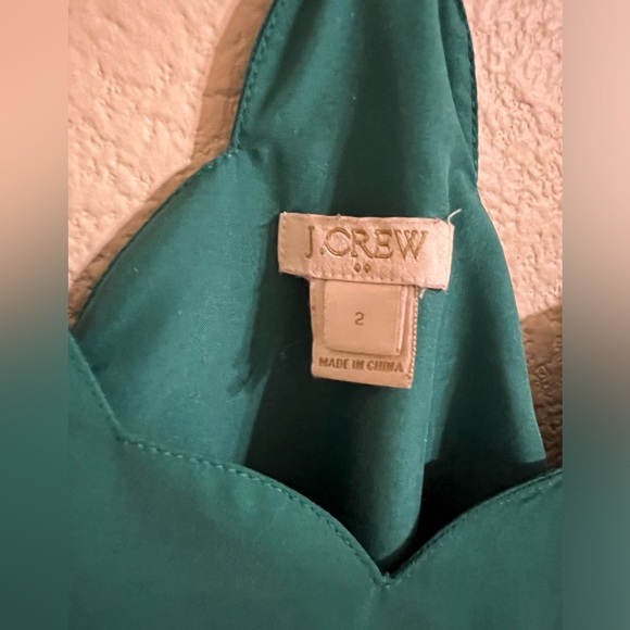 J. Crew scalloped Cami Green Size 2 - Picture 6 of 13